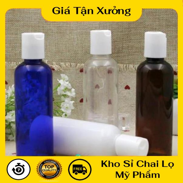 Chai Chiết Mĩ Phẩm ❤ TRÙM SỈ ❤ Chai nhựa pet nắp nhấn 100ml,50ml,30ml,20ml chiết mỹ phẩm , phụ kiện du lịch