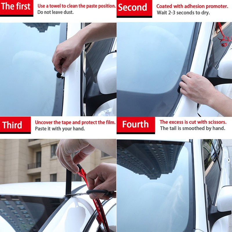 Dải cao su dán bít kín viền kính cửa sổ trời nóc xe hơi