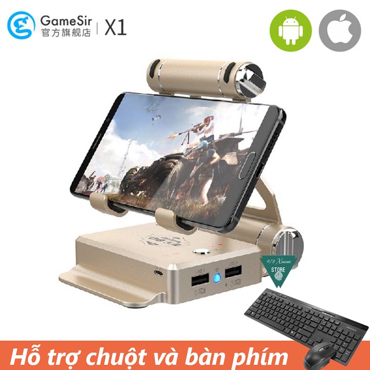 Bộ chuyển game Gamesir X1 Battle dock bộ chuyển đổi chơi game PUBG Mobile, Mobile Legends,RoS, Knives Out, Free Fire