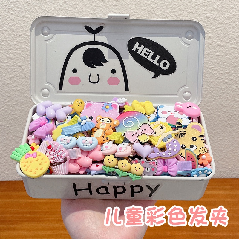 2022 Kẹp Tóc Không Làm Đau Kiểu Dáng Hoạt Hình Dễ Thương Cho Bé