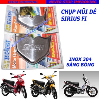 BẢO VỆ MỎ ĐUÔI DÈ XE MÁY BẰNG INOX 304 GẮN YAMAHA SIRIUS FI