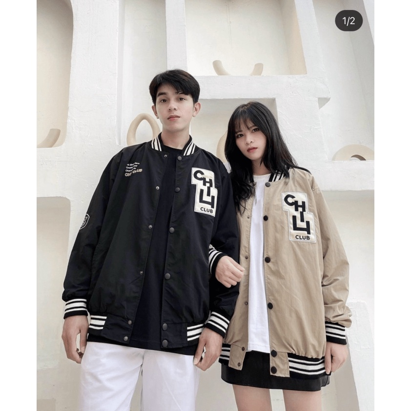 Áo Khoác Dù Boomber Nam Nữ Chống Nắng Form Rộng Thêu Chữ Chili Club Siêu Độc Đáo TP019 [NewUnisex]