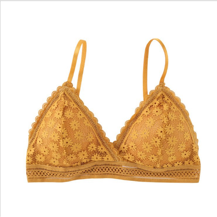 Áo Bra Nữ Viền Ren Brallet Hoa Cúc Không Gọng Đệm Mỏng Cao Cấp BR16 | BigBuy360 - bigbuy360.vn