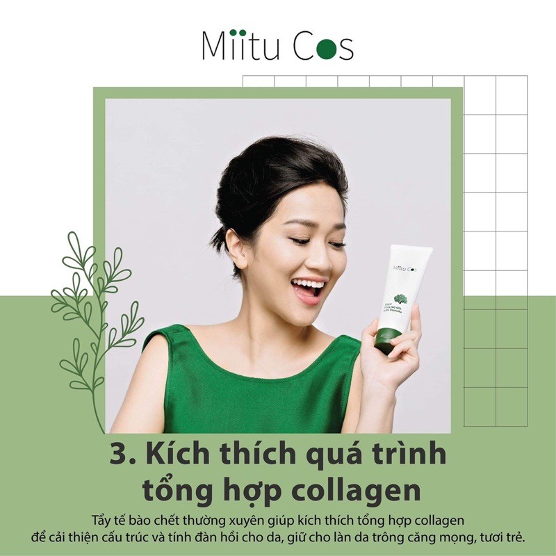 Tẩy tế bào chết Miitu Cos - Gel tẩy tế bào chết sáng da