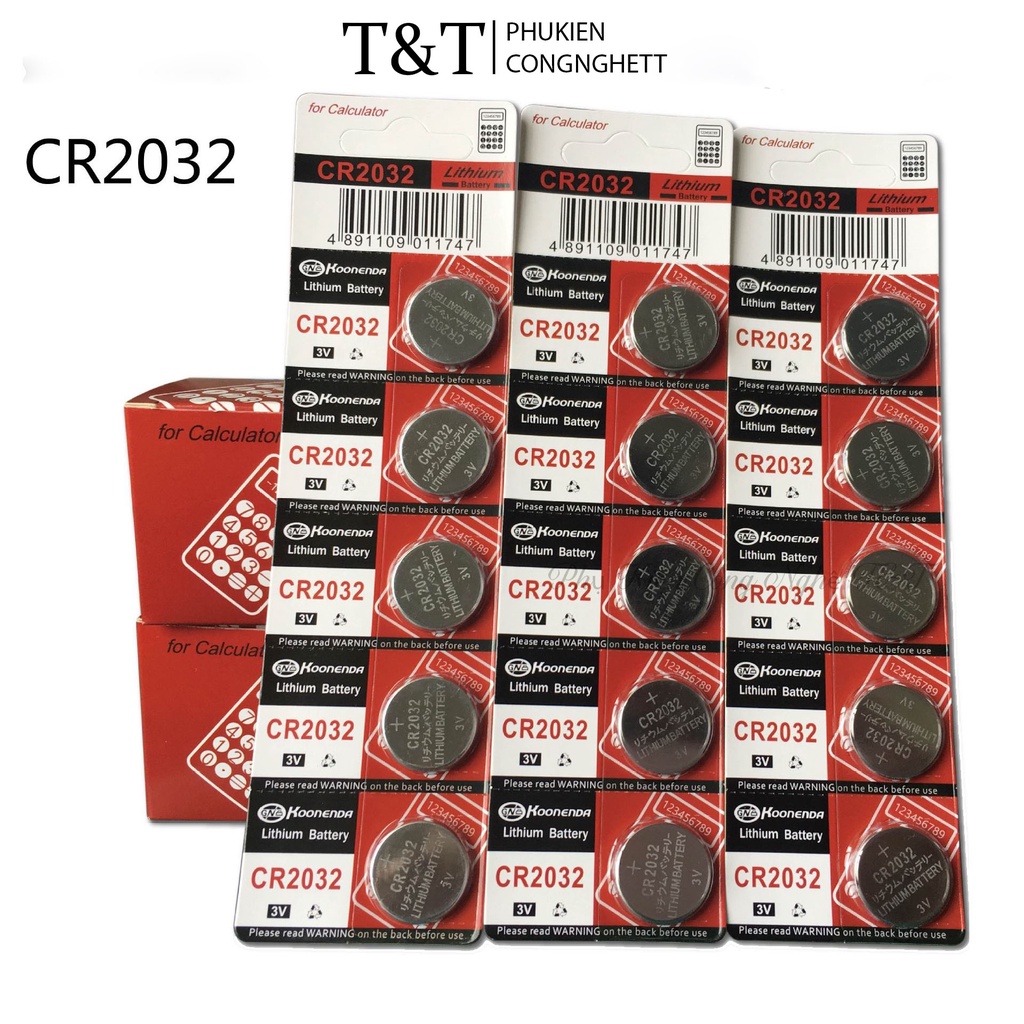 Pin CR2032 Lithium Battery 3V - Dùng cho Remote Gậy tự sướng, chụp hình, Selfie, Nhiệt Kế - Thiết bị điện tử giá rẻ