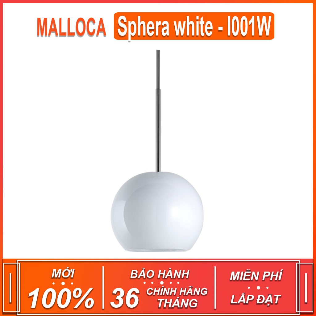 Máy hút khói , khử mùi đảo Malloca Sphera white - I001W , công suất hút 500m3/h ( Xuất sứ Ý - Bảo hành 36 tháng )