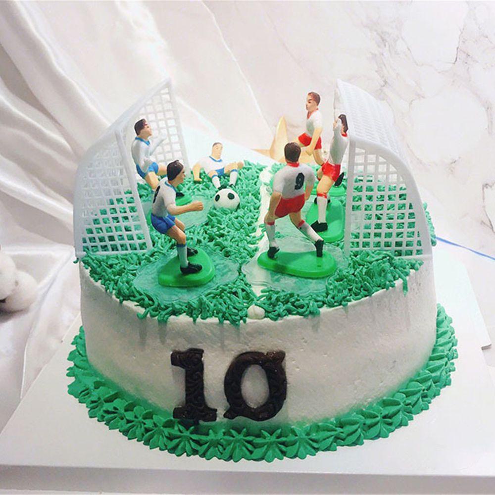 Set 9 Topper Cắm Trang Trí Bánh Kem Hình Quả Bóng Đá