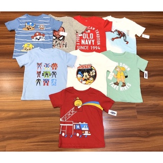 Set 3c áo cộc tay xuất dư bé trai,cotton Oldnavy size 1-6tuổi