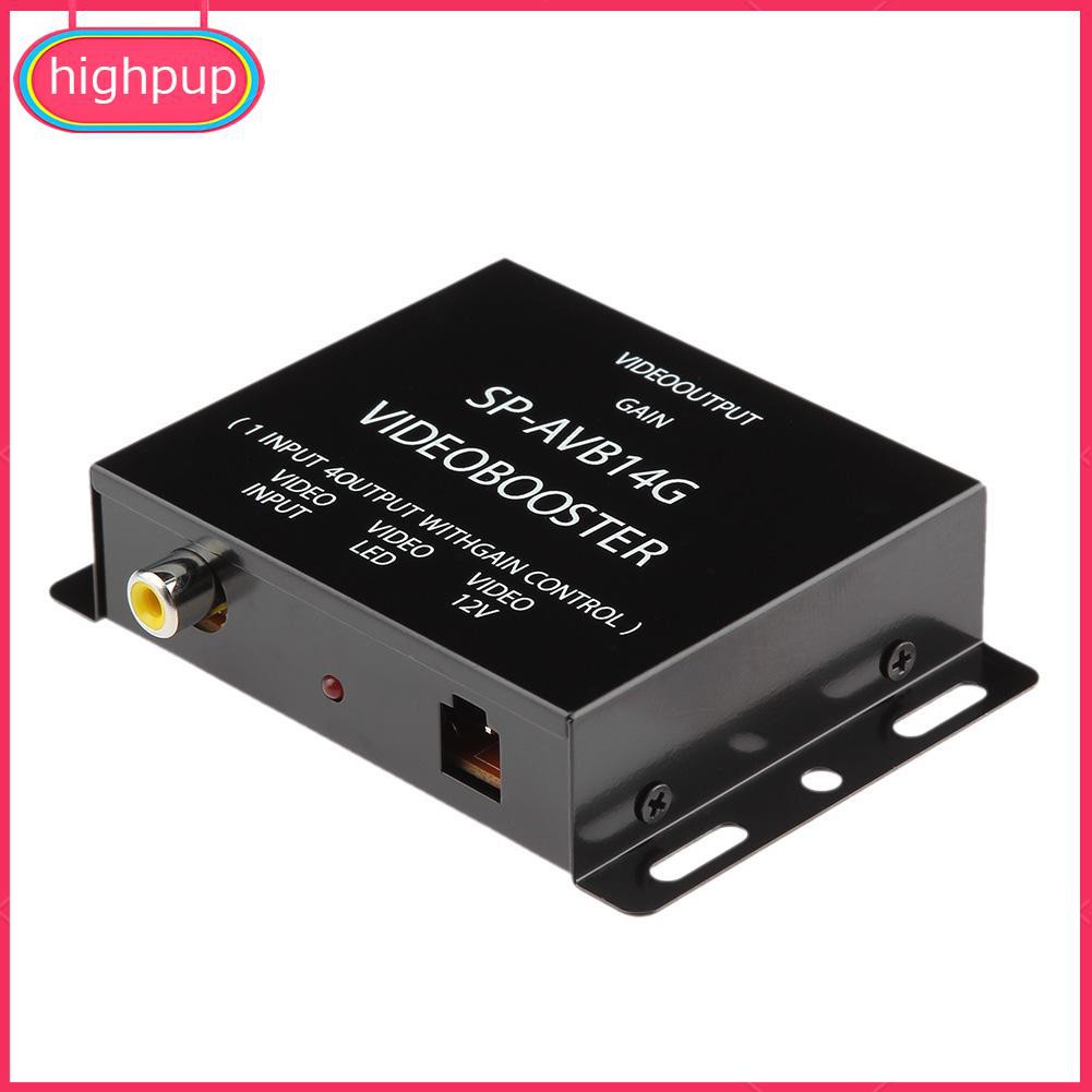 RCA Bộ Chia Tín Hiệu Âm Thanh Dvd Từ 1 Ra 4 Đầu Vào 12v Cho Xe Ô Tô