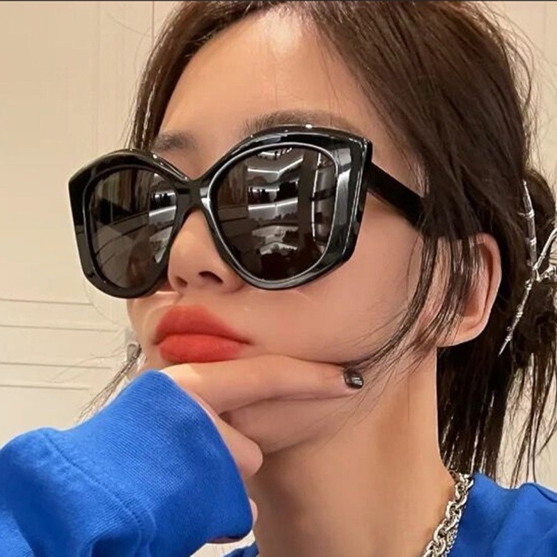 Kính Mát Mắt Mèo Oversize Thời Trang Retro Cho Nữ