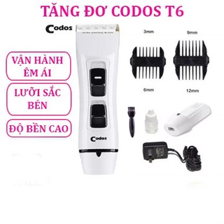Tông đơ cắt tóc codos t6 2 pin khỏe bền đẹp dùng trong các salon chuyên nghiệp chính hãng codos