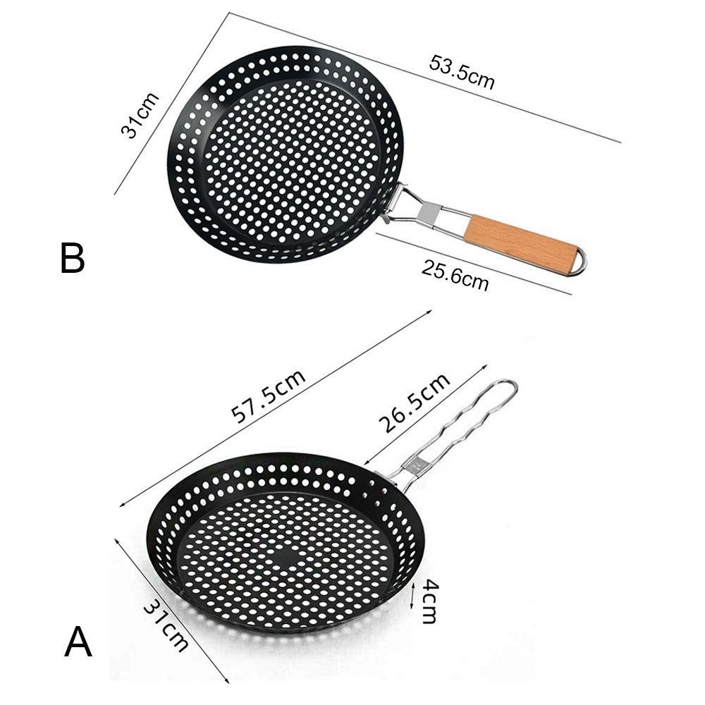ESPO Vỉ Nướng BBQ Bằng Thép Không Gỉ Tay Cầm Gỗ Gấp Gọn Tiện Lợi