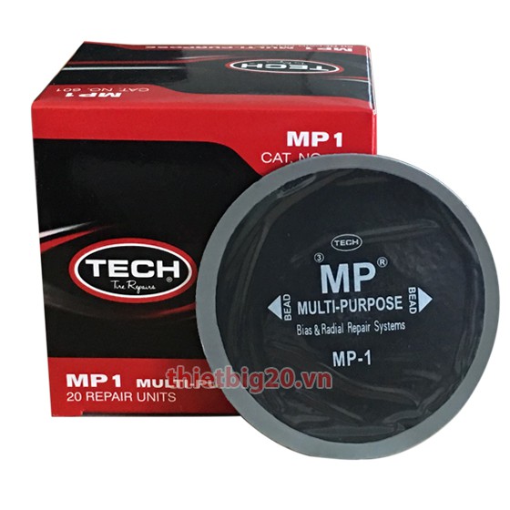 Miếng vá lốp ô tô, xe máy bố chéo và bố thẳng Tech MP-1