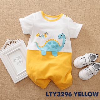 LTY3296YELLOW - Bộ áo liền quần cộc tay cho bé