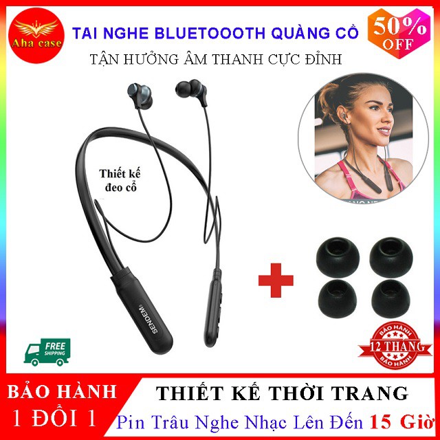 [TAI NGHE LOẠI 1+FREESHIP] Tai Nghe Bluetooth quàng cổ E35 Pin trâu 15 Tiếng - Hàng cao cấp - Bảo hành 12 Tháng 1 ĐỔI 1