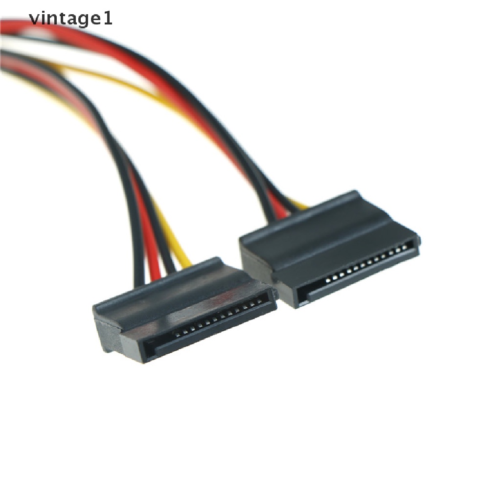 Bộ 2 Dây Cáp Chia Nguồn SATA 4 pin Sang Ổ Cứng 15 pin Y 18CM