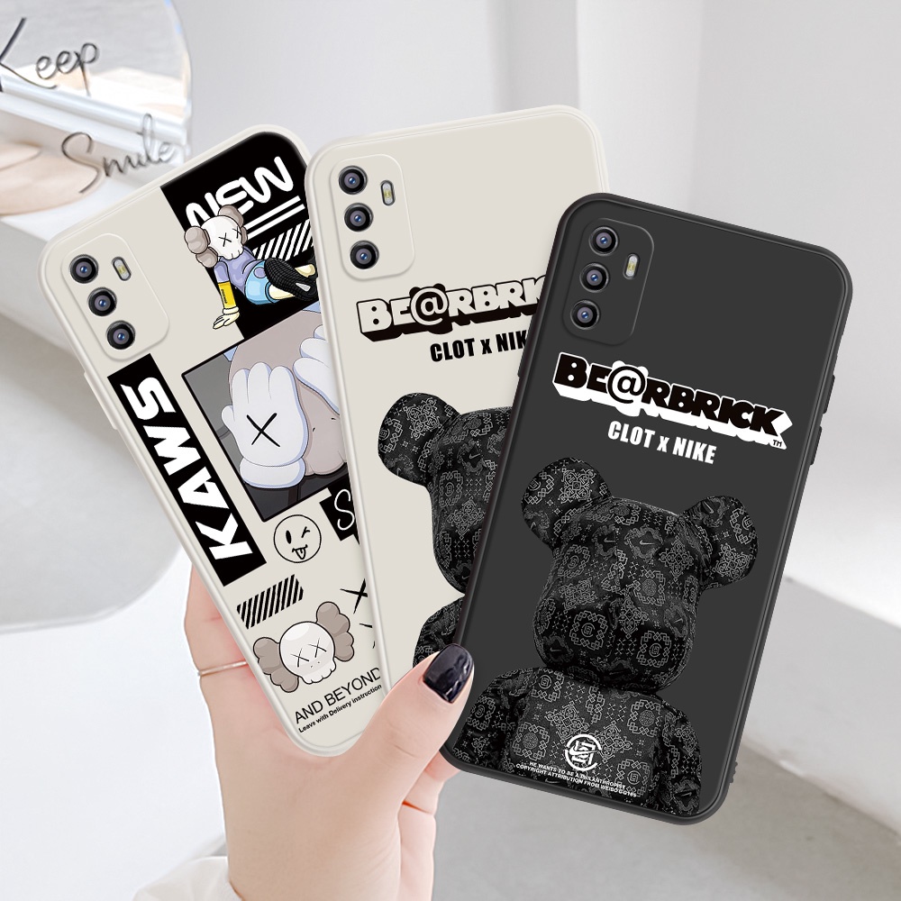 Ốp Điện Thoại Tpu Mềm Hình Gấu KAWS Mặt Cười Cho Infinix Hot 9 Play 10 10s 11s Note 11 Pro 10 Smart 4 5 Tecno Spark 6 GO Air 7 Pro #H004