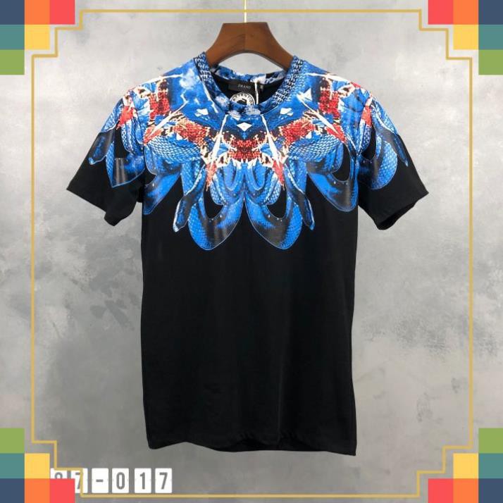 Áo thun nam MIKENCO rắn xanh, áo phông nam basic, unisex, áo cộc nam vải cotton co giãn 4 chiều hàng mới về Mã 3487 đẹp