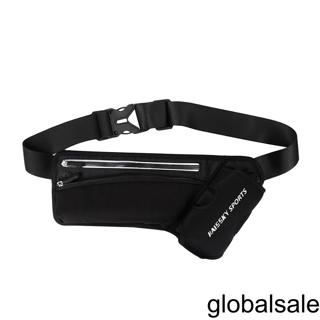 [GLOBAL] Multifunction Sport Waist Bag Water Bottle Women Men Outdoor Money Phone Pack Running Belt Pouch