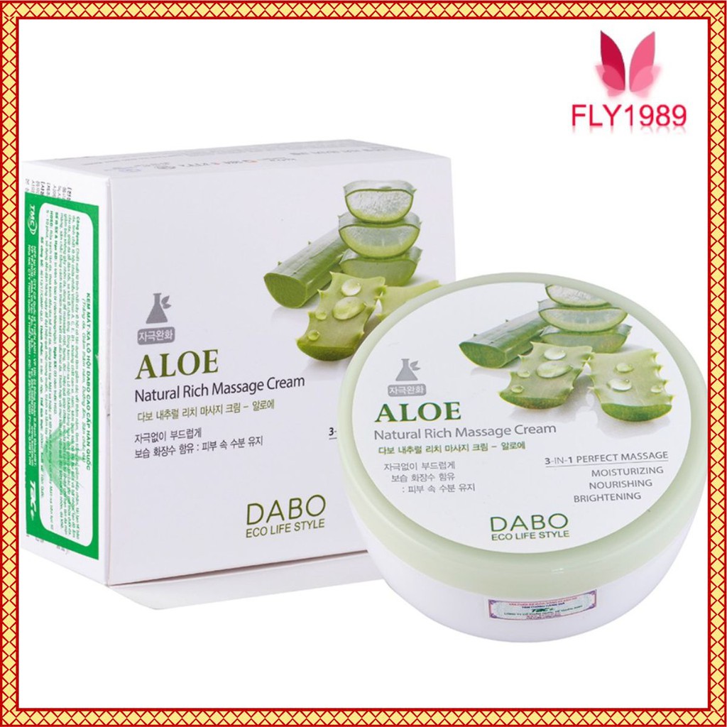 Kem Mát Xa Lô Hội Hàn Quốc - DABO Natural Rich Massage Cream Aloe