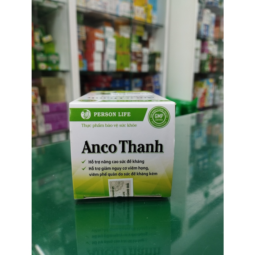 Anco Thanh - Hỗ trợ bổ sung Thymomodulin, Vitamin C, hỗ trợ nâng cao sức đề kháng, giảm nguy cơ viêm họng