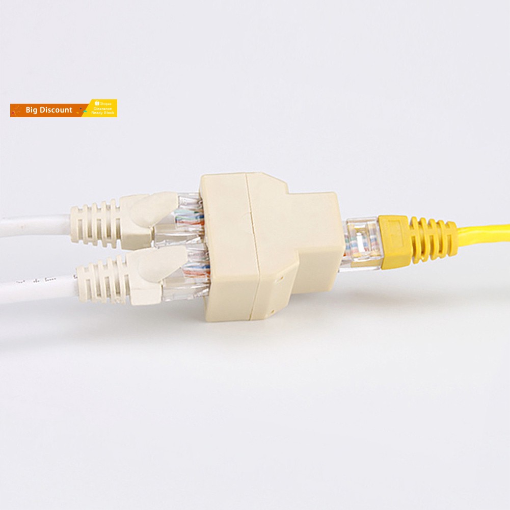 Phụ kiện chia mạng LAN Cat6/5/5e RJ45 1 sang 2 cổng cái chất lượng cao