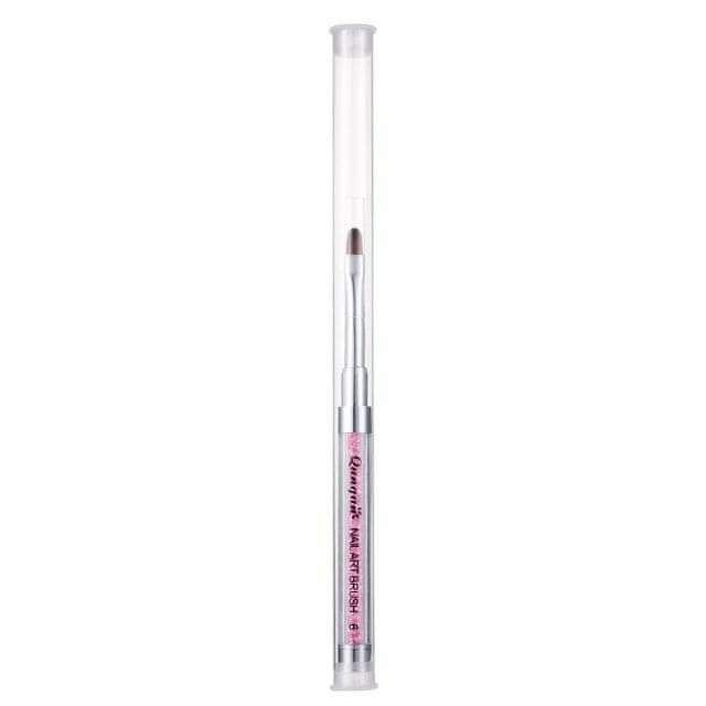 Cọ đầu tròn đắp gel loại thân kim cương hoa văn Thương hiệu ququik cọ chất