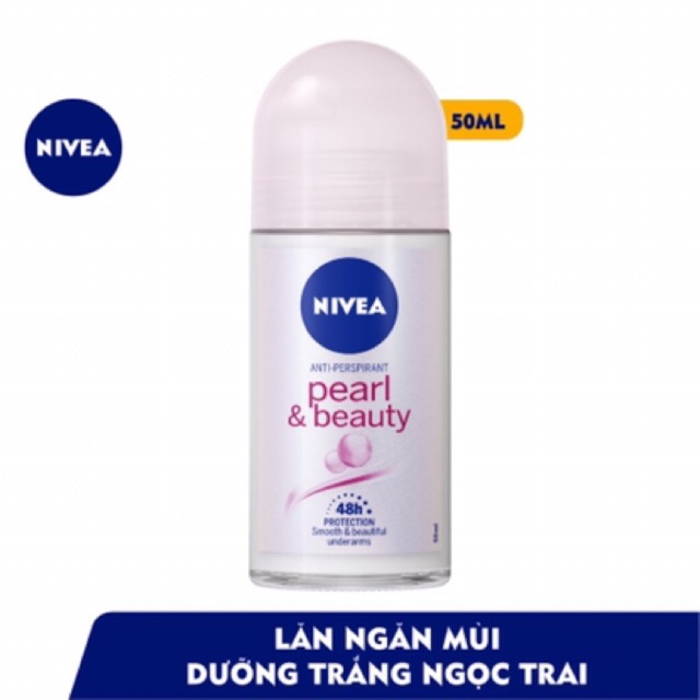 Lăn Khử Mùi Ngọc Trai Sáng Mịn Nivea Pearl & Beauty 50ml ( hàng công ty)