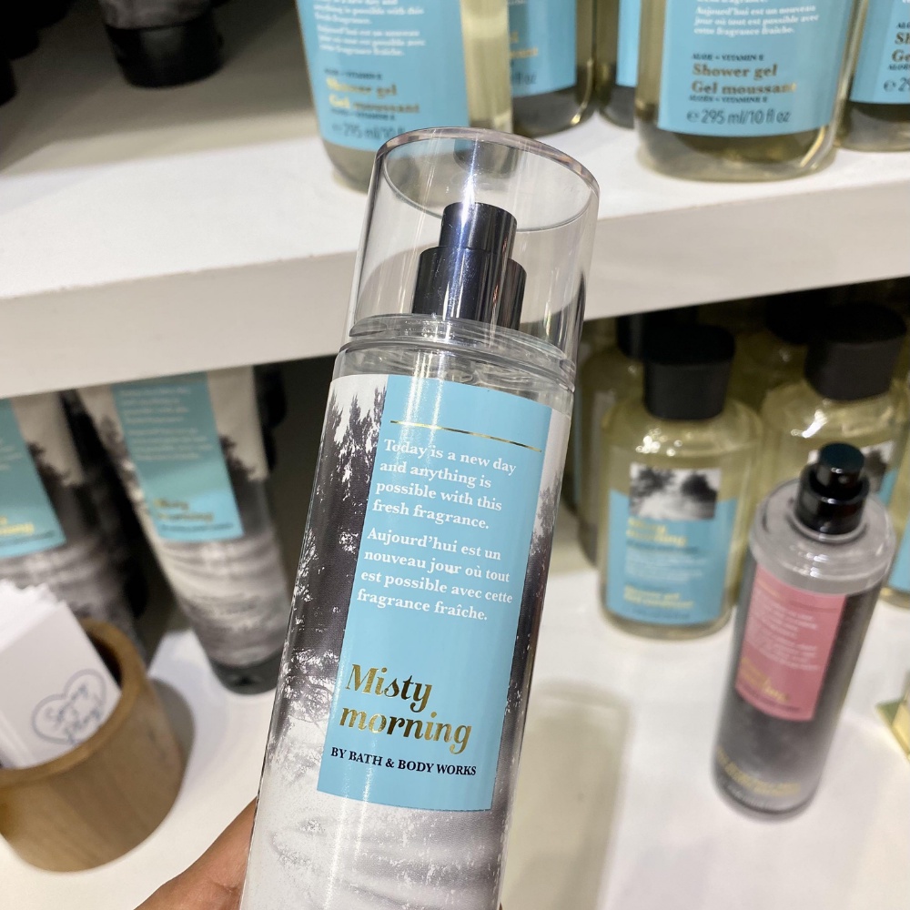 Xịt Thơm Toàn Thân Body Mist Bath And Body Works Misty Morning Thanh mát Chai 236ml