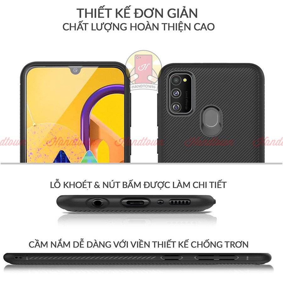 Ốp lưng mềm TPU Vân Chéo Samsung Galaxy A21S / M30 / M30S
