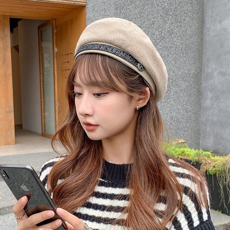 Mũ Nồi, Mũ Baret Thời Trang Phong Cách Hàn Quốc