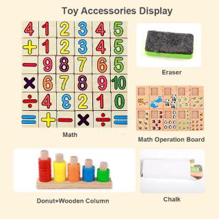 DK* Montessori Toys for Toddlers montessori Toys for Toddlers Wooden Number Puzzle