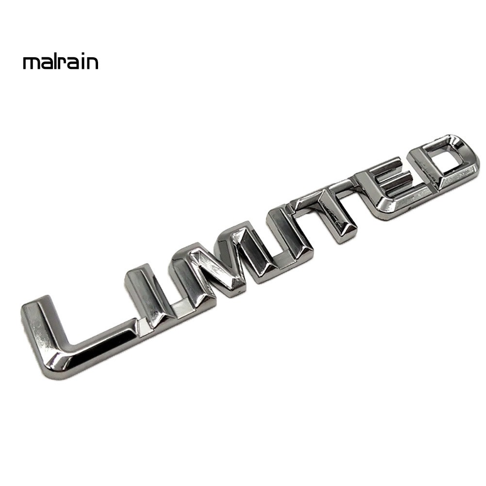 Hình Dán Chữ Italic 3D Bằng Kim Loại Trang Trí Thân Xe Hơi