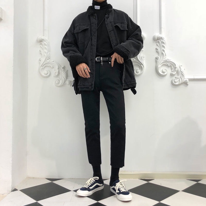 Thắt lưng Da Nam Nữ phong cách Hip hop trẻ trung TLN002 - Dây nịt da đen chữ thập bản nhỏ 2.3cm