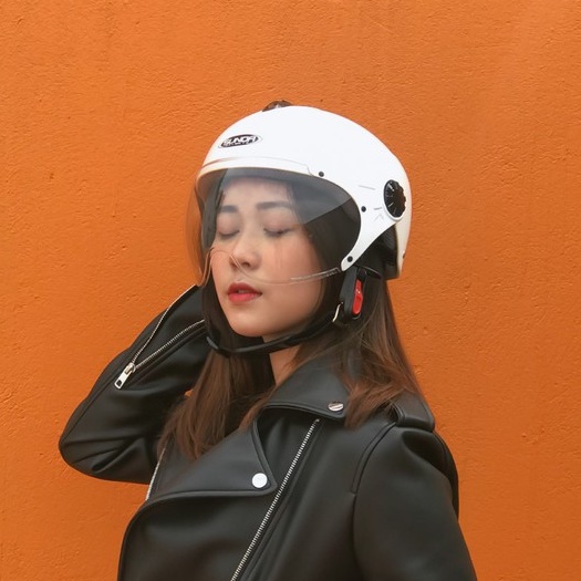Mũ Bảo Hiểm Nửa Đầu Có Kính Che Nửa Mặt - Sunda 137A