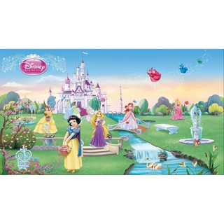 Tranh dán tường HD Lâu đài công chúa Disney HUD0145 KT 80 x 45 cm
