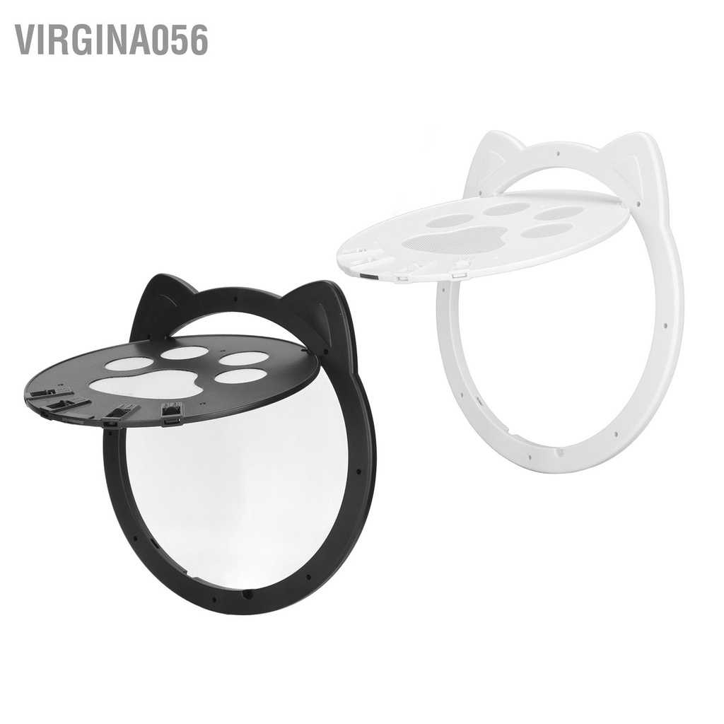 Virgina056 Cửa ra vào có kiểm soát bằng nhựa dành cho mèo 4 chế độ ngăn ngừa va chạm trong nhà từ tính vật nuôi