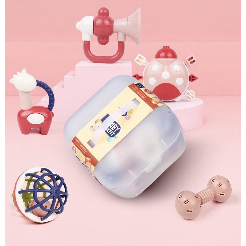 Bộ đồ chơi xúc xắc gặm nướu Baby Conciet 11 món cao cấp dành cho bé