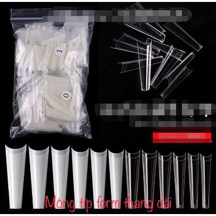 MÓNG TÍP FORM THANG DÀI