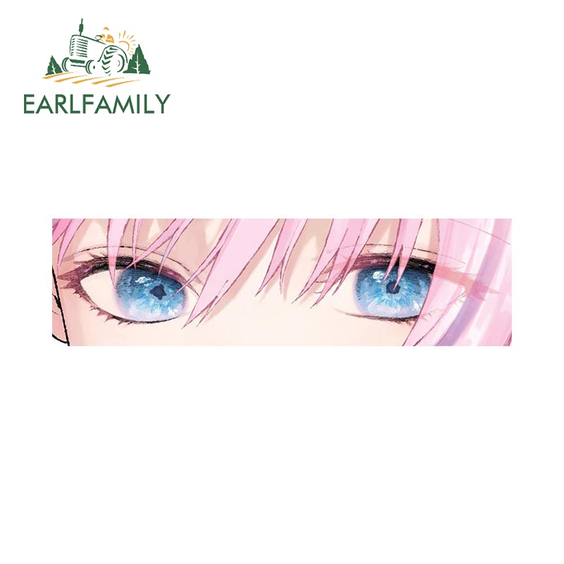 Earlfamily 13cm x 3.6cm Shikimori Anime Xe Dán Ngộ nghĩnh Chống Thấm Nước Vinyl Sáng Tạo Decal Bảo Vệ Cửa Xe Ô Tô Trang Trí Laptop