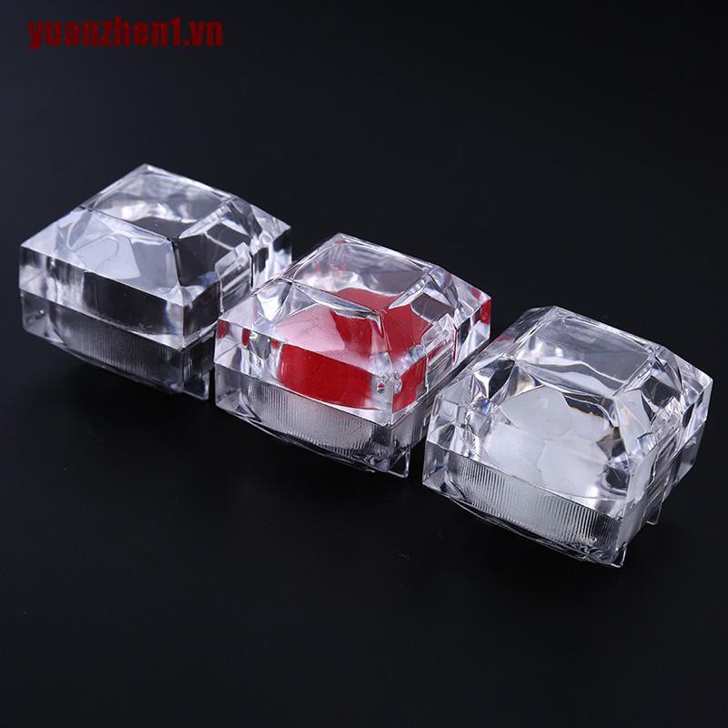 [Yuanzhen1] Giá Đỡ Nhẫn Cưới / Đính Hôn Bằng Acrylic Trong Suốt