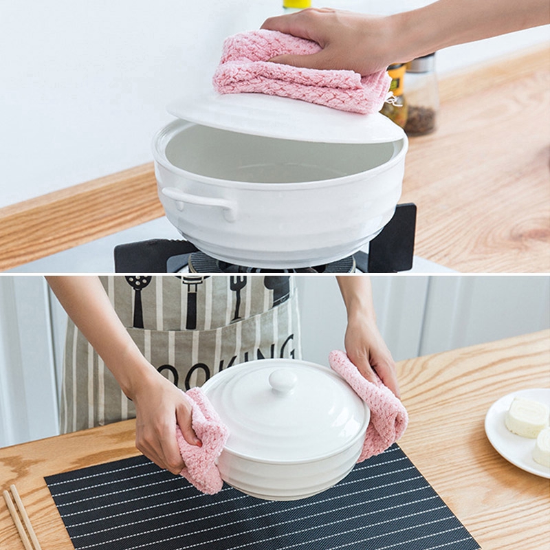 Khăn vải mềm lau chén đĩa Houseeker thấm hút nhanh chống dính dầu