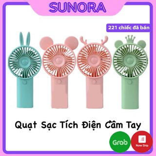 Quạt cầm tay mini sạc USB bỏ túi hoặc để bàn gió cực mạnh