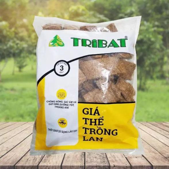 Xơ dừa trồng lan thoát nước tốt Giá thể trồng Lan TRIBAT làm giá thể trồng các loại lan bịch 200gr