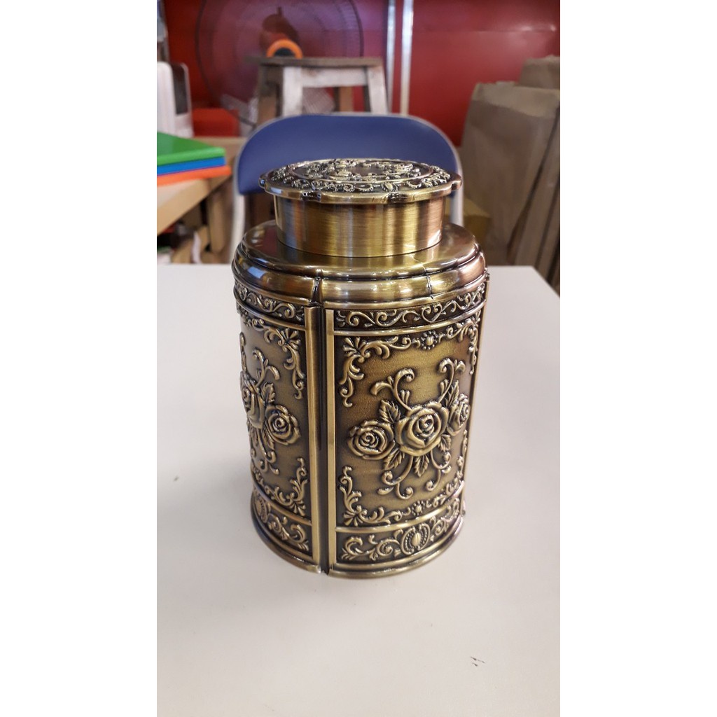 HỘP ĐỰNG CHÈ GIẢ CỔ KT18*12,5cm. nặng 750g
