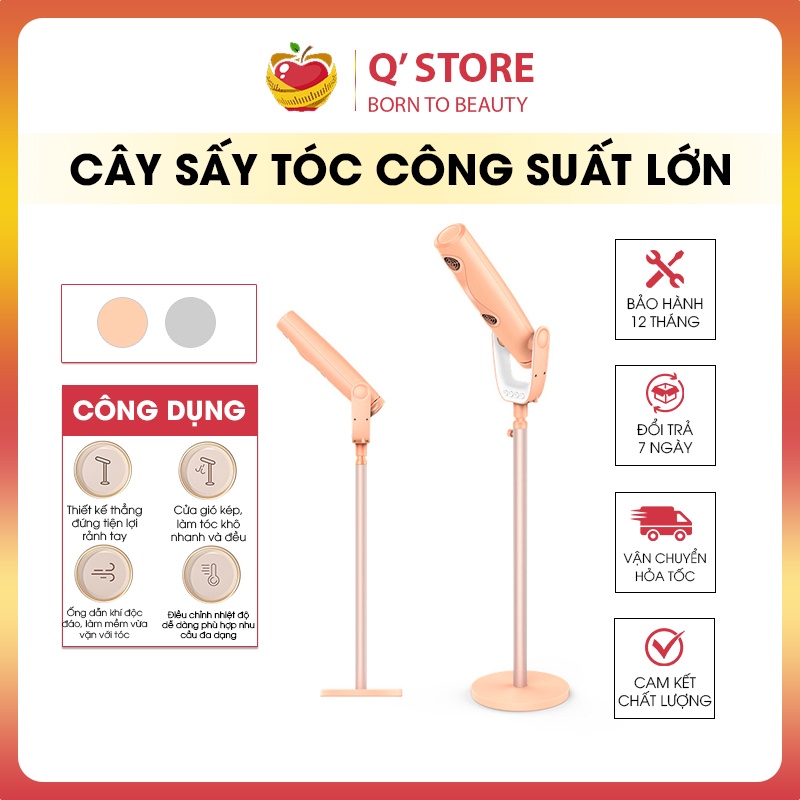 Máy Sấy Tóc HOT Cây Sấy Tóc, Máy Sấy Tóc Công Suất Lớn Giúp Bạn Rảnh Tay, Tiện Lợi Cho Cả Gia Đình Bảo Hành [12T]