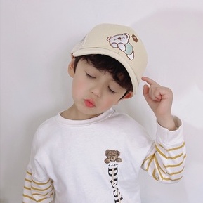 Mũ Lưỡi Trai Hình Gấu Dễ Thương Cho Bé Từ 3-8 Tuổi