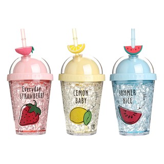 Ly nhựa 2 lớp Fruit series