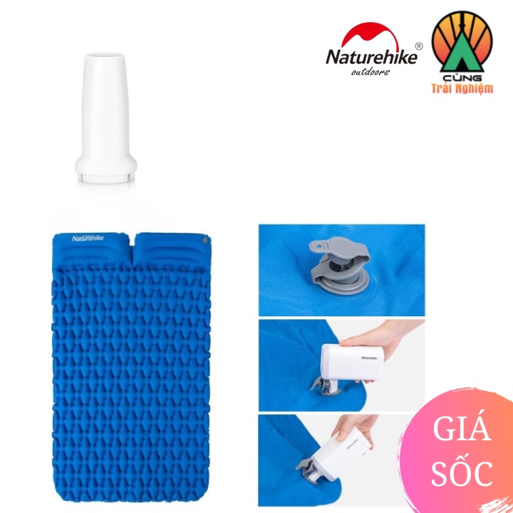 [ CHÍNH HÃNG] Máy bơm hơi đa năng mini cầm tay tiện lợi cho du lịch cắm trại Naturehike NH18Q001-A