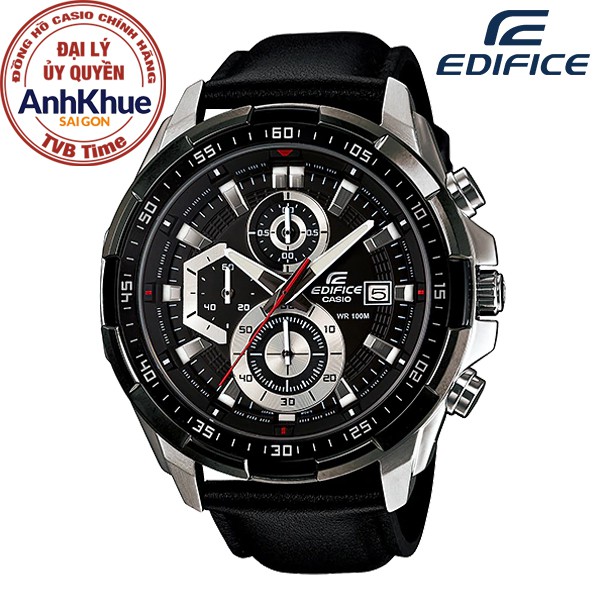 Đồng hồ nam dây da Casio Edifice chính hãng Anh Khuê EFR-539L-1AVUDF